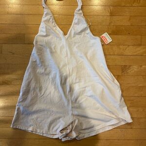 Free People Cream Jumpsuit